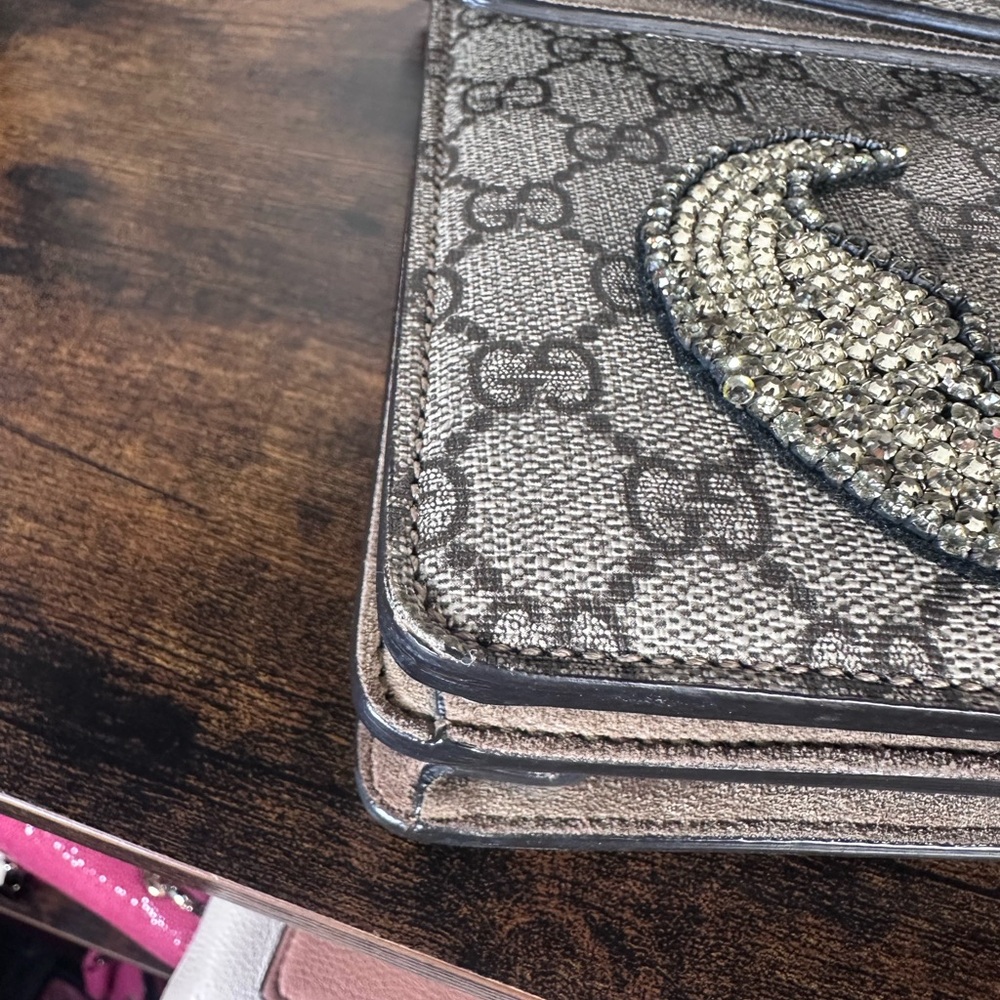 Authentic Gucci Large Dionysus Crystal Shoulder Bag with Embellishments - Picture 9 of 16